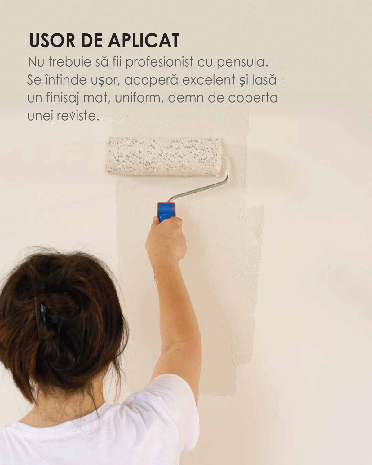Vopsea ECOLOGICA PREMIUM pentru pereți și tavane, mortar de ciment, beton si cărămidă de interior, Monto, 4L - imagine 3