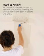 Vopsea ECOLOGICA PREMIUM pentru pereți și tavane, mortar de ciment, beton si cărămidă de interior, Monto, 4L - imagine 3