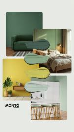 Vopsea ECOLOGICA PREMIUM pentru pereți și tavane, mortar de ciment, beton si cărămidă de interior, Monto, 4L - imagine 4