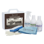 KIT COMPLET PROFESIONAL anti-pete de CAFEA, GRASIMI, VIN, ULEI pentru BLATURI de BUCATARIE, BAIE, GRESIE, GRANIT, MARMURA, CALCAR, PIATRA NATURALA, BLATURI BUCATARIE, BAIE, Arenaria e Limestone, XSTONE, 250ml