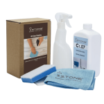 KIT COMPLET PROFESIONAL de curatare MULTI-SUPRAFETE pentru piatra naturala, ceramica, beton, gresie portelanata, lemn, otel, marmura, compozit, blaturi bucatarie, baie, FARA ACIZI, Easy Cleaning, XSTONE, 1L