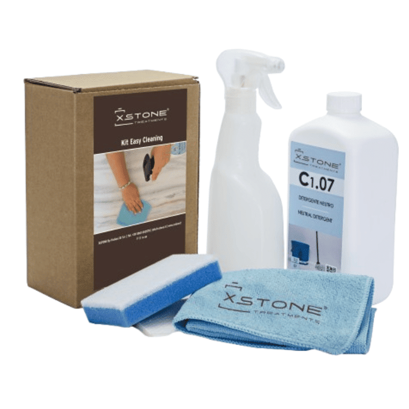 kit_easy_cleaning-removebg-preview-2 KIT COMPLET PROFESIONAL de curatare MULTI-SUPRAFETE pentru piatra naturala, ceramica, beton, gresie portelanata, lemn, otel, marmura, compozit, blaturi bucatarie, baie, FARA ACIZI, Easy Cleaning, XSTONE, 1L - imagine 1