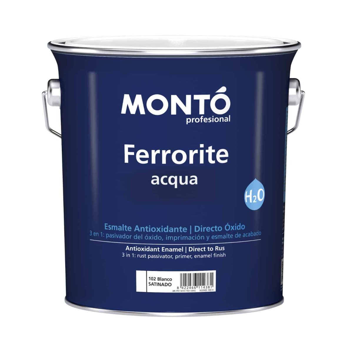monto-rugina Protectie + Grund + Vopsea, 3in1 tratament ANTIRUGINA pentru suprafetele din Metal, Fier, Otel, Monto 750ml - imagine 1