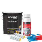 KIT Curățare Pete de Ciment & Mortar – Pavaj și Beton NanoMax Sigilant protecție efect umed 4L +Curățare Pete de Ciment & Mortar 1L – Pavaj, Beton, Gresie, Travertin + Trafalet, Manusi NanoMaxfalet, Manusi NanoMax