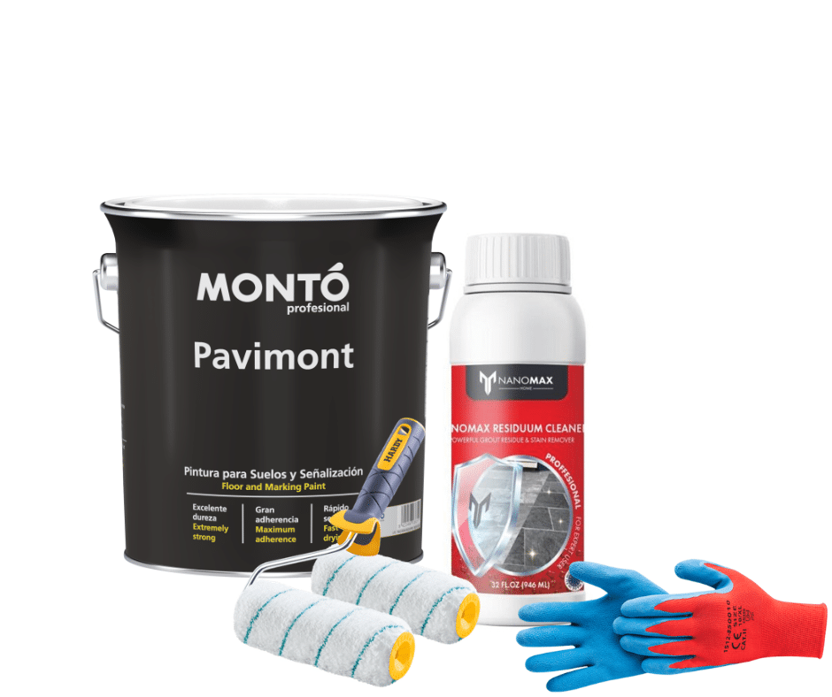 nanomax-12 KIT Curățare Pete de Ciment & Mortar – Pavaj și Beton NanoMax Sigilant protecție efect umed 4L +Curățare Pete de Ciment & Mortar 1L – Pavaj, Beton, Gresie, Travertin + Trafalet, Manusi NanoMaxfalet, Manusi NanoMax - imagine 1