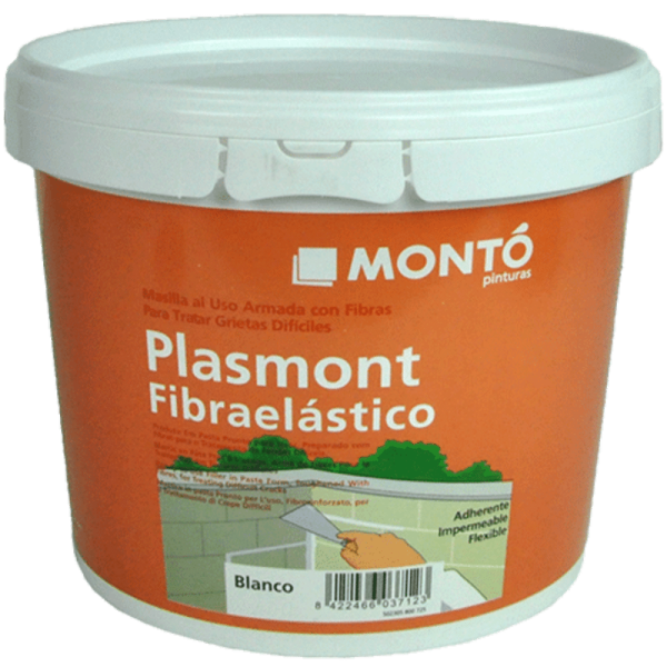 KIT Elastic pentru Reparații Crăpături Beton, Tencuială, Lemn și Plastic – cu Fibră de Sticlă | Monto 750ml