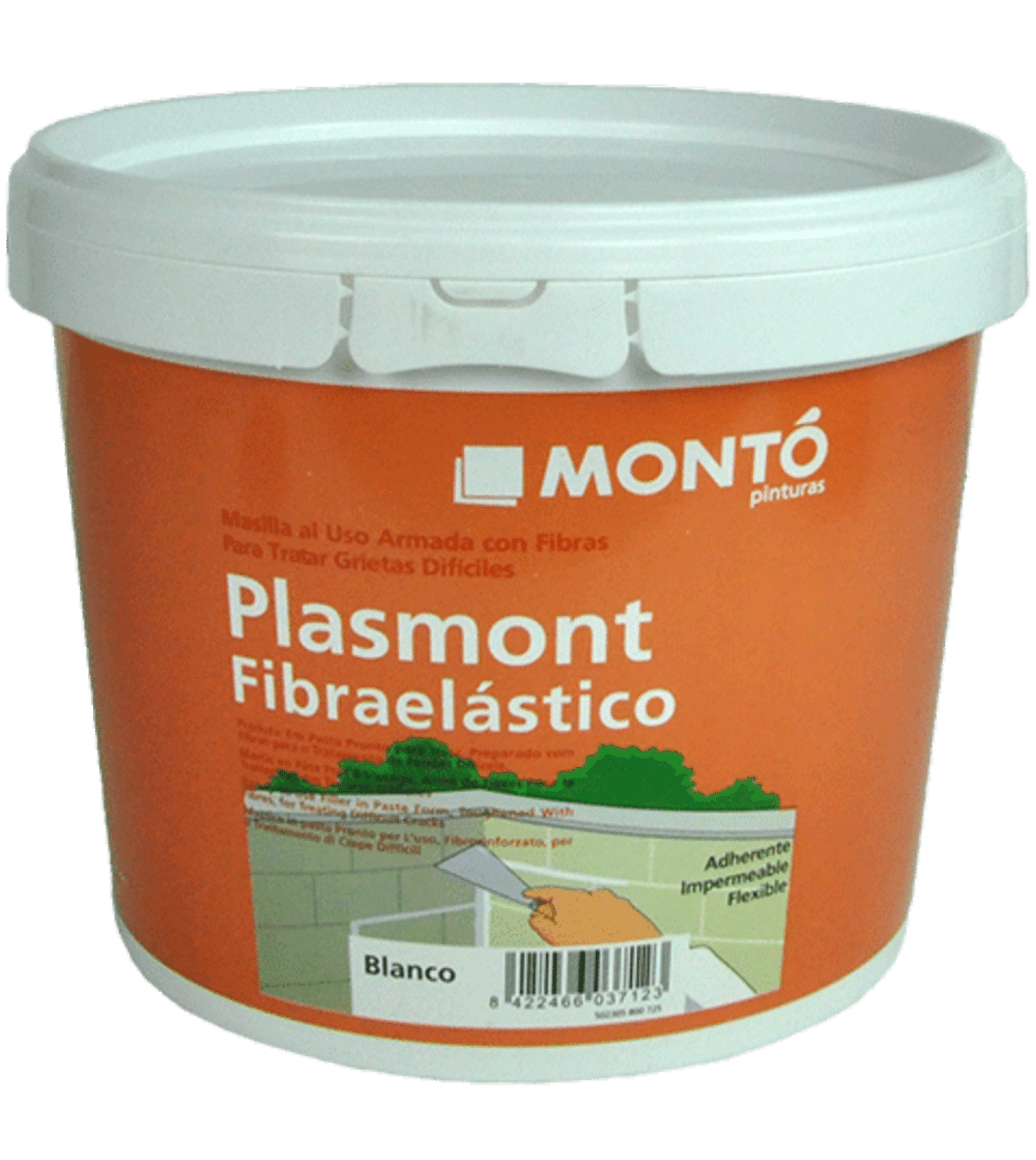 plasmont-fibra-elastico-1 KIT Elastic pentru Reparații Crăpături Beton, Tencuială, Lemn și Plastic – cu Fibră de Sticlă | Monto 750ml - imagine 1